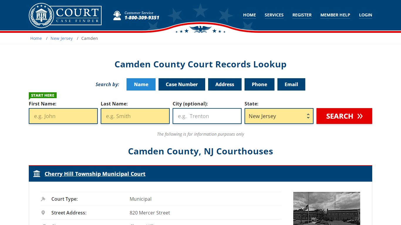 Camden County Court Records | NJ Case Lookup